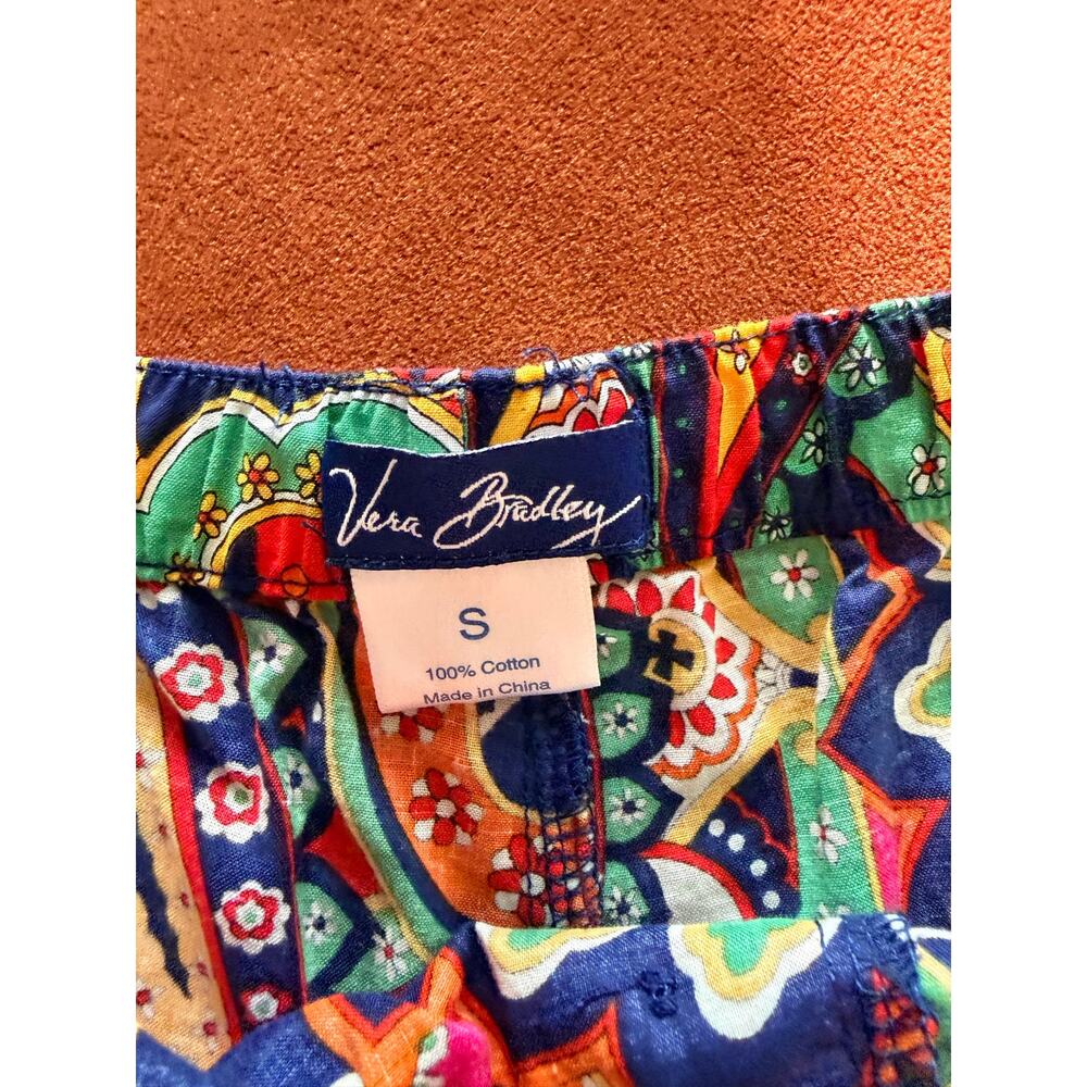 Vera Bradley 100% Cotton Pajama Shorts EUC paisley print S - Picture 3 of 4